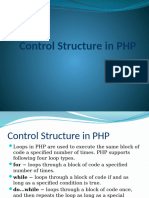 3 Control Structure and Funcrtions in PHP