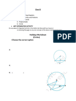 Holidays Worksheet (Circles) Choose The Correct Option