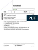 Cambridge International Advanced Level