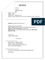 Maiwsh Bio Data