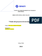 "Título Del Proyecto de Investigación": Servicio Nacional de Adiestramiento en Trabajo Industrial