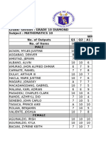 2ND Grading Grades