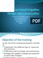 Irrigation Canal Construction