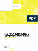 LLM Ai Cybersecurity & Governance Checklist