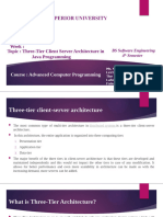 Topic Three-Tier Client Server Architecture in