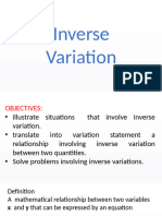 Inverse VARIATION