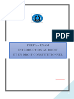 Fascicule PREPA-EXAM Droit Constitutionnel Et Intro. Au Droit