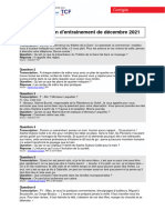 TCF - Session D'entrainement de Décembre 2021: Transcription