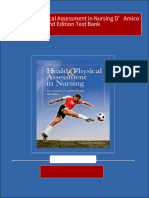 Full Download Health and Physical Assessment in Nursing D'Amico 2nd Edition Test Bank PDF