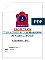 Physics Investigatory Project On Charging and Discharging of Capacitor