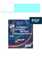 Full Complex Systems Design Amp Management Proceedings of The Tenth International Conference On Complex Systems Design Management CSD M Paris 2019 Guy André Boy Ebook All Chapters