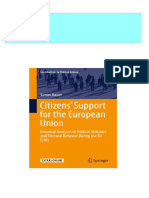 Citizens' Support For The European Union: Empirical Analyses of Political Attitudes and Electoral Behavior During The EU Crisis Simon Bauer