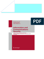 Information and Communications Security 18th International Conference ICICS 2016 Singapore Singapore November 29 December 2 2016 Proceedings 1st Edition Kwok-Yan Lam 2024 Scribd Download