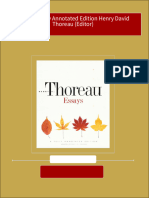 Essays A Fully Annotated Edition Henry David Thoreau (Editor) Ebook All Chapters PDF