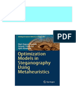 Immediate Download Optimization Models in Steganography Using Metaheuristics Intelligent Systems Reference Library 187 Sarmah Ebooks 2024