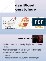 Haematological Value of Avian Blood