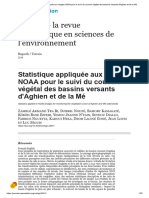 Statistique Appliquée Aux Images NOAA Pour Le Suivi Du Couvert Végétal Des Bassins Versants D'aghien Et de La Mé