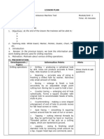 Machinist Operator Lesson Plangjjh