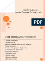 Lec07 Code Optimzation