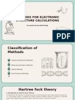 Methods For Electronic Structure Calculations