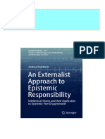 An Externalist Approach To Epistemic Responsibility Intellectual Norms and Their Application To Epistemic Peer Disagreement Andrea Robitzsch