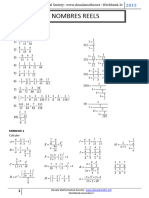 TD 2ndC Nombres Réels