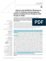 Virulence and Antibiotic Resistance Genes in Listeria Monocytogenes Strains Isolated From Ready-to-Eat Foods in Chile