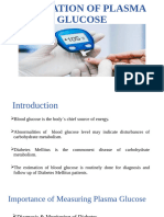 Estimation of Plasma Glucose