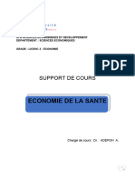 SUPPORT DE COURS - Eco Santé-L 3