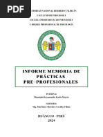 INFORME MEMORIA - Interna Karla Mayte Huamán Raymundo