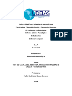 Informe de Exámen Final Evaluación Psicológica