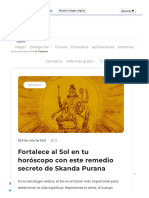 Fortalece Al Sol en Tu Horóscopo Con Este Remedio Secreto de Skanda Purana