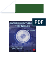 Complete Modern Recording Techniques 8th Edition Wei Zhi PDF For All Chapters