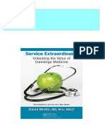 Instant Download Service Extraordinaire Unlocking The Value of Concierge Medicine 1st Edition Winter PDF All Chapters