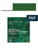 Download full Metal Oxide Powder Technologies: Fundamentals, Processing Methods and Applications (Metal Oxides) 1st Edition Yarub Al-Douri (Editor) - eBook PDF ebook all chapters