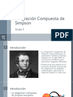 Integración Compuesta de Simpson