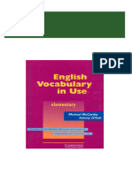 Instant Access to English vocabulary in use Elementary Wei Zhi ebook Full Chapters