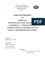 WRITTEN REPORT LESSON 6 - SNED 116