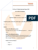 Class 12 Maths 2022 Set-1 (65_2_1) Question Paper with Solutions