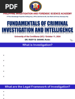 Funda of Criminal Invest Intel