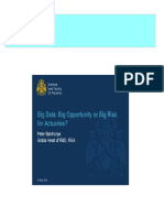 Big Data Big Opportunity or Big Risk for Actuaries  1st Edition Peter Banthrope all chapter instant download