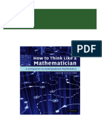 Immediate download How to Think Like a Mathematician A Companion to Undergraduate Mathematics 1st ebooks 2024