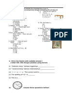 STS BAHASA INGGRIS Kelas 1