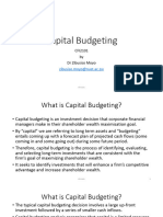 CFI2101 - Capital Budgeting