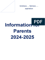 2024-25 Info for parents booklet