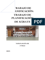 TRABAJO DE PLANIFICACIÓN KARATE