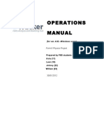 Operations Manual: (For Ver. 4.62 - Wimdows Users)