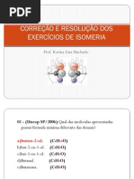 Correao e Resoluao Dos 30 Exerccios de Isomeria