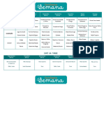 Cardápio da Semana 04 de novembro a 10 de novembro de 2024