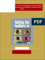 Instant Download Getting the Builders in How to Manage Homebuilding and Renovation Projects 2nd Edition Leonard John Sales PDF All Chapters